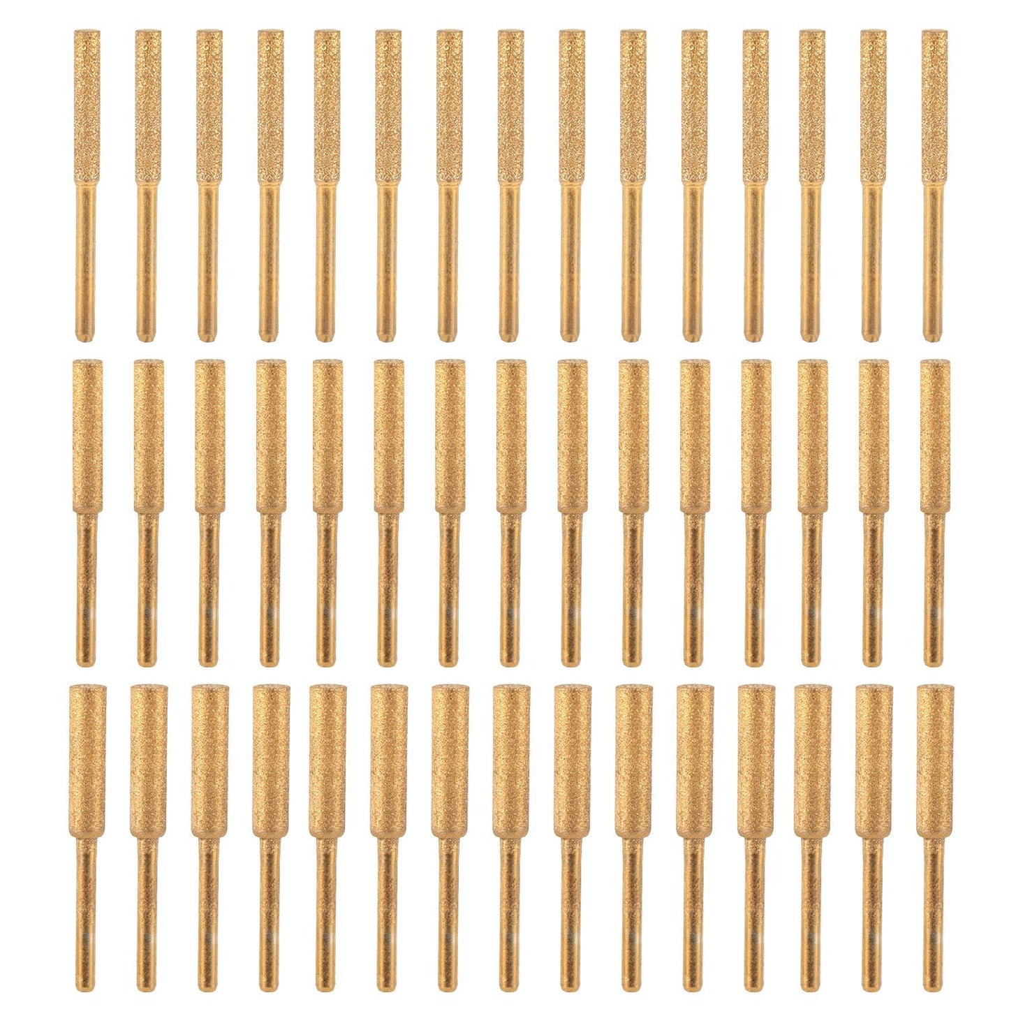 45pcs Diamond Chainsaw Sharpener Bits, 3 Size High Hardness Diamond Chain Electric Chainsaw Sharpening Wheels Stone Bits for Wood Jewelry Stone Glass Polishing(4mm/4.8mm/5.5mm)