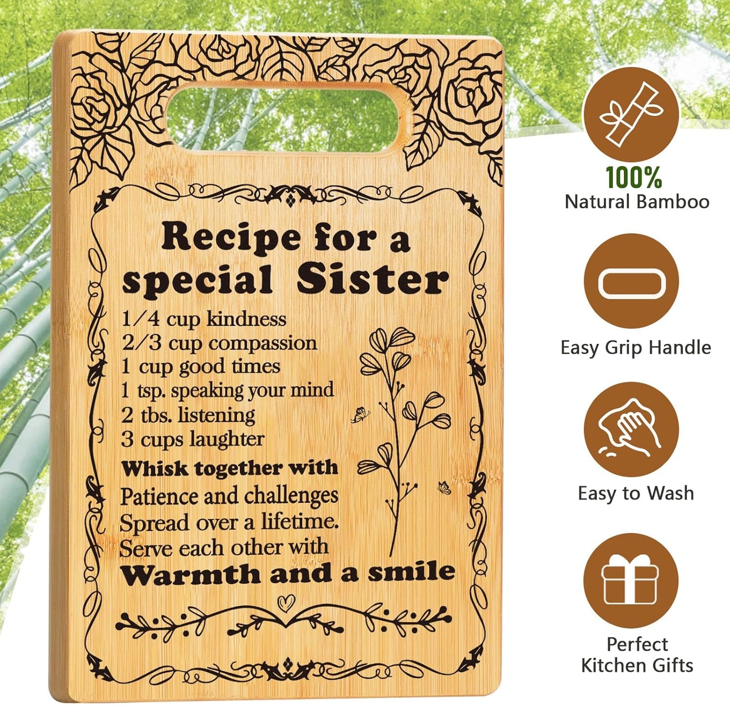 2026 Retirement Gifts for Woman,Cutting Board Set Retrement Gift for Women Nurse Teacher Coworker Leaving Going Away Farewell Gift for Retired Colleague Leader Friend, Recipe for a Great Retirement