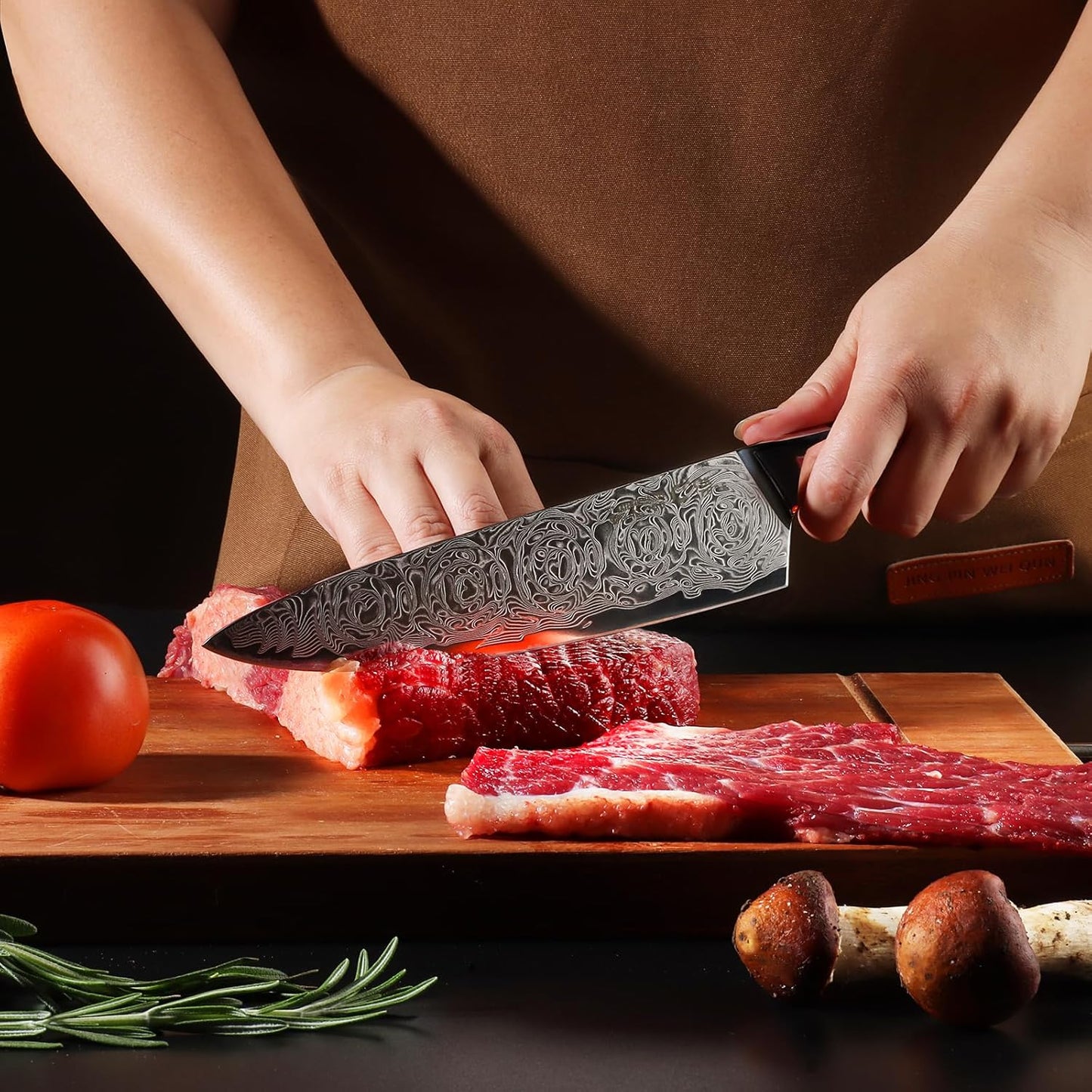 Kitchen Utility Knife,6 Inch Class Damascus Chef Knife,Japanese Petty Paring Knife