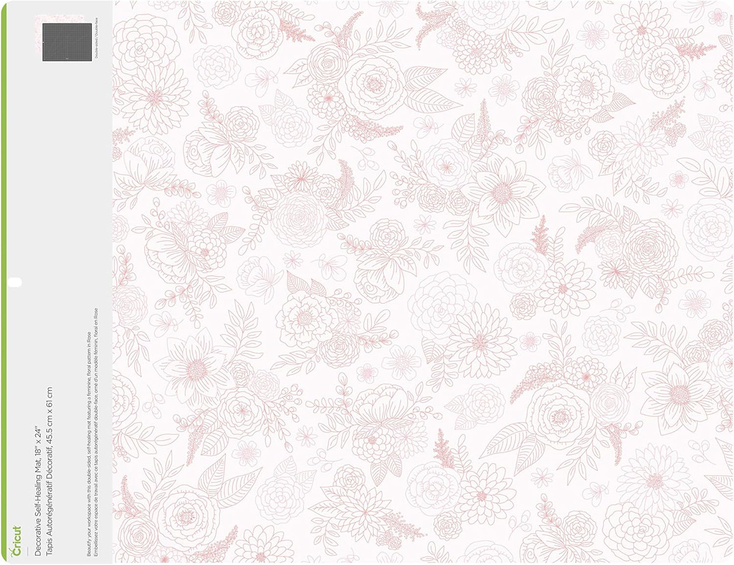 Cricut Self Healing Cutting Mat - Mat for use with TrueControl Knife, Rotary Cutter, Craft Knife, Xacto Knife - 12" x 12", Decorative, 2X Healing, Extra-Thick Cricut Cutting Mat, Rose