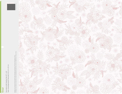 Cricut Self Healing Cutting Mat - Mat for use with TrueControl Knife, Rotary Cutter, Craft Knife, Xacto Knife - 12" x 12", Decorative, 2X Healing, Extra-Thick Cricut Cutting Mat, Rose