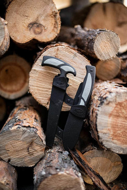Old Timer Trail Boss Fillet Knife 7.5in with Stainless Steel Fixed Blade, Full Tang Construction, Ergonomic Handle, TPE Non-Slip Grip, and Custom Molded Sheath for Fishing, Filleting, and Outdoors