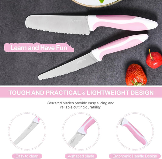 Serrated Bread Knife Stainless Steel Kitchen cutter Tomato, Lettuce Knife 6" Blue