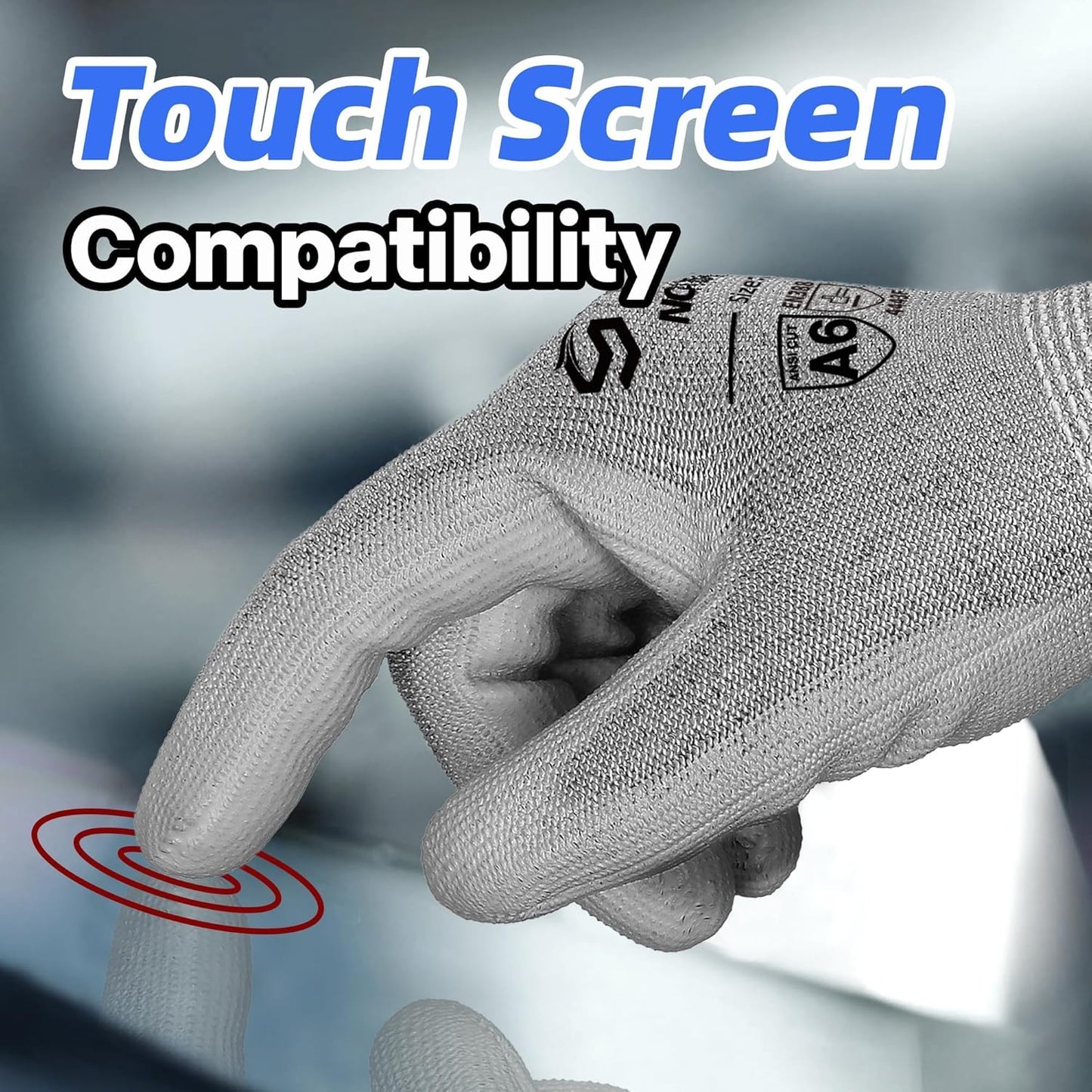Schwer 3 Pairs Cut Resistant Gloves ANSI A6/A7 (Send Randomly) CR7120 Cut Proof Work Gloves, Touchscreen, for Men and Women Used for Woodworking, Glass Cutting, Construction, Car Repair, XS
