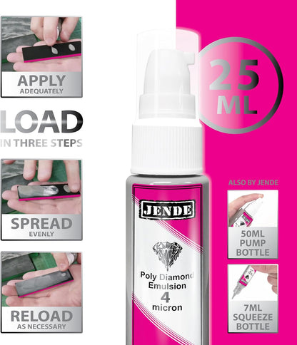 Jende 4 Micron Poly Diamond Knife Stropping Emulsion 25ml- Stropping emulsion