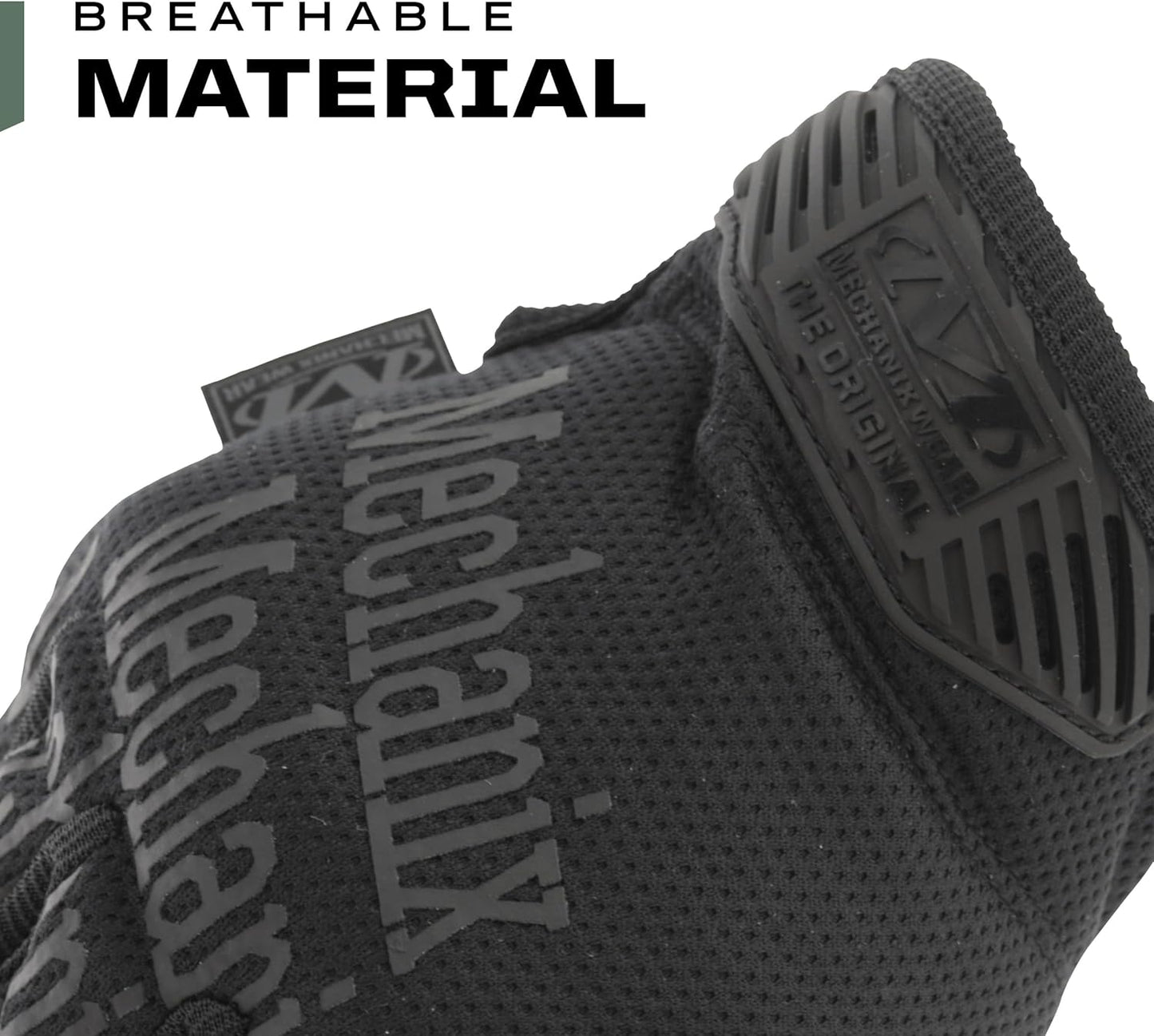 Mechanix Wear Original Tactical Glove - High Performance Anti-Slip Grip Safety Gloves - Impact Resistant & Touchscreen Capable - Medium - Covert Black