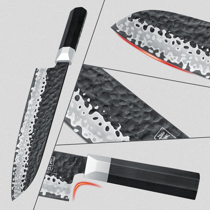 SHAN ZU Japanese Chef Knife 8 Inch, High Carbon Steel 10Cr15Mov Professional Kitchen Knife, Sharp Cooking Knife with G10 Handle Dishwasher Safe, Meat Cutting Gyuto Knife, Gifts for Women & Men