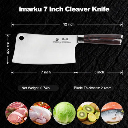 imarku Chef Knife 8 Inch, Professional Kitchen Knife in Japanese HC Steel, Super Sharp Knife With Ergonomic Handle, Cooking Knife With Gift Box, Kitchen Gadgets, Best Gifts for Family and Friends