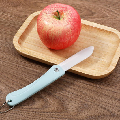 Portable Ceramic Paring Knife Paring Knives Set of 3 Fruit and Vegetable Knife Folding Knife Kitchen Knife For Daily Use Handy Fruit Knife for Picnic Travel Camping Outdoor Activities