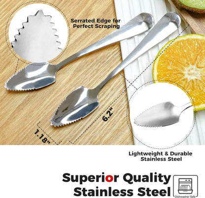 Better Houseware Grapefruit Knife - Stainless Steel Knife with Nylon Handle, Serrated Edge, Dishwasher Safe | Kitchen Utensils
