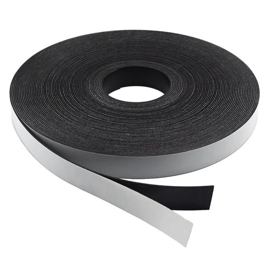 Master Magnetics Roll-N-Cut Flexible Magnetic Tape Refill - Magnet Strips with Strong Adhesive Backing for Walls, Boards, and More - 1/16" Thick - 1/2" W - 15 Ft - 1 Roll
