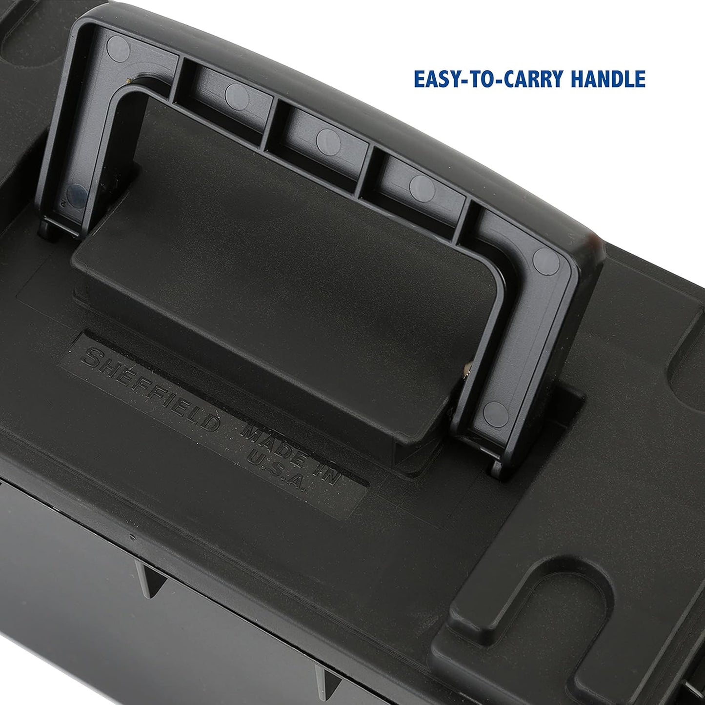 Sheffield 12629 Ammo Storage Box, Mothers Day Gifts for Mom,.30 Cal Field Boxes, Lockable Storage Box with Handle, Secures Hunting Gear, Supplies, and Bullets, Made in USA