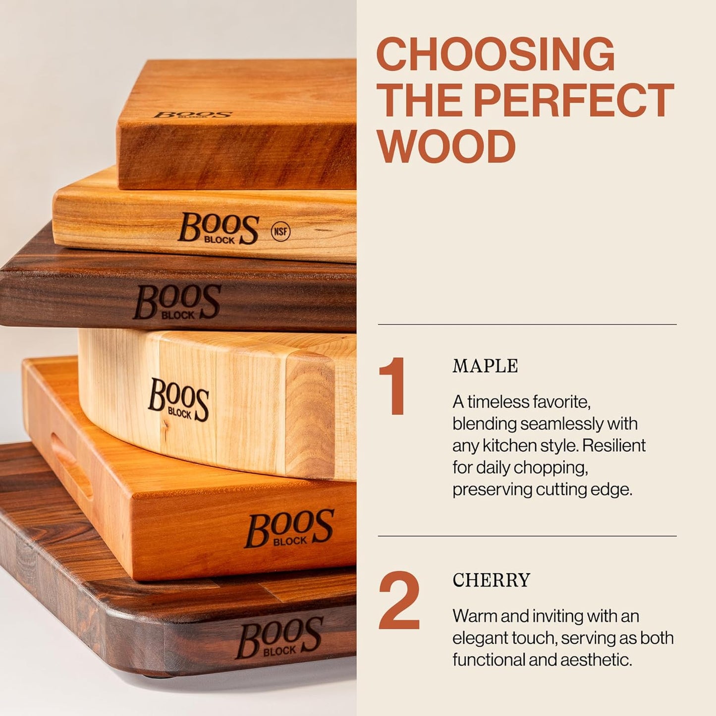 John Boos Handle Boards Series Rectangular Wooden Maple Cutting Board 24”x18” – 2.25” Thick, 30-lb Reversible Butcher Block with Juice Groove, Edge-Grain & Metal Handles