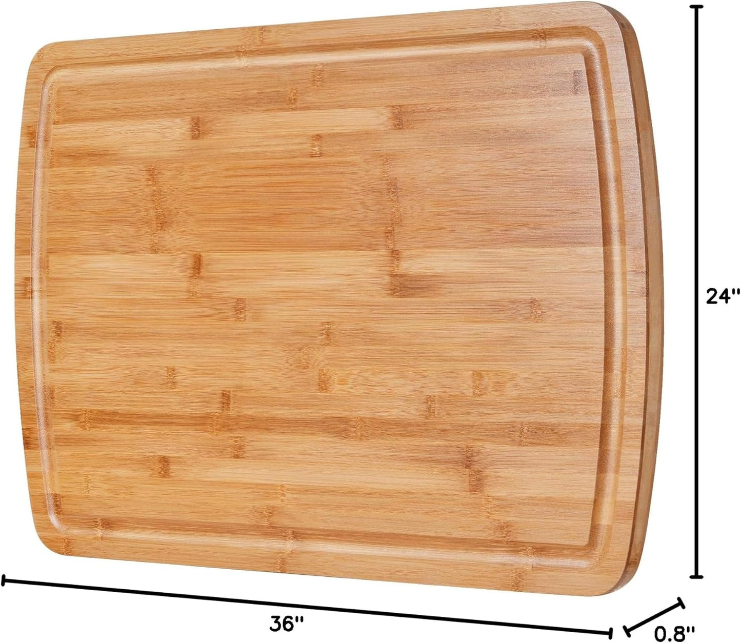 30 x 20 Inch Extra Large Bamboo Cutting Boards - BEZIA 3XL Stove Top Cover Chopping Board - Meat Cutting Board for BBQ - Turkey Carving Board - Extra Large Charcuterie Boards with Juice Groove