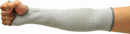 G & F 58122L CUTShield 14-Inch Long Sleeve, Cut Resistant Level 5, Slash Resistant with thumb hole, Grey