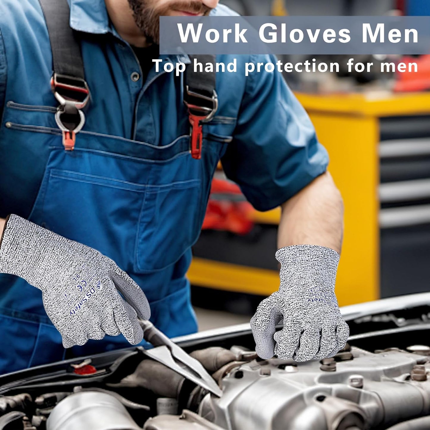 Cut Resistant Gloves with Extreme Lightweight & Thin Level 5 Wire Metal Gloves for Refined Work 12 Pairs