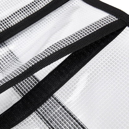 Large Tool Roll Bag, 6-Pocket Expanded Organizer for Longer Tools & Gear | 35.4"x12.2" with 13.5" Pockets, Waterproof PVC- 4 Pack