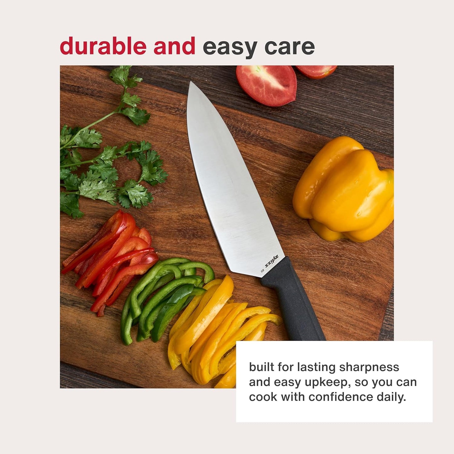 Zyliss Bread Knife - Serrated Bread Knife with Ergonomic Handle - Stainless Steel Kitchen Blade - Sharp Serrated Blade for Precision Slicing - Kitchen Tool for Everyday Use