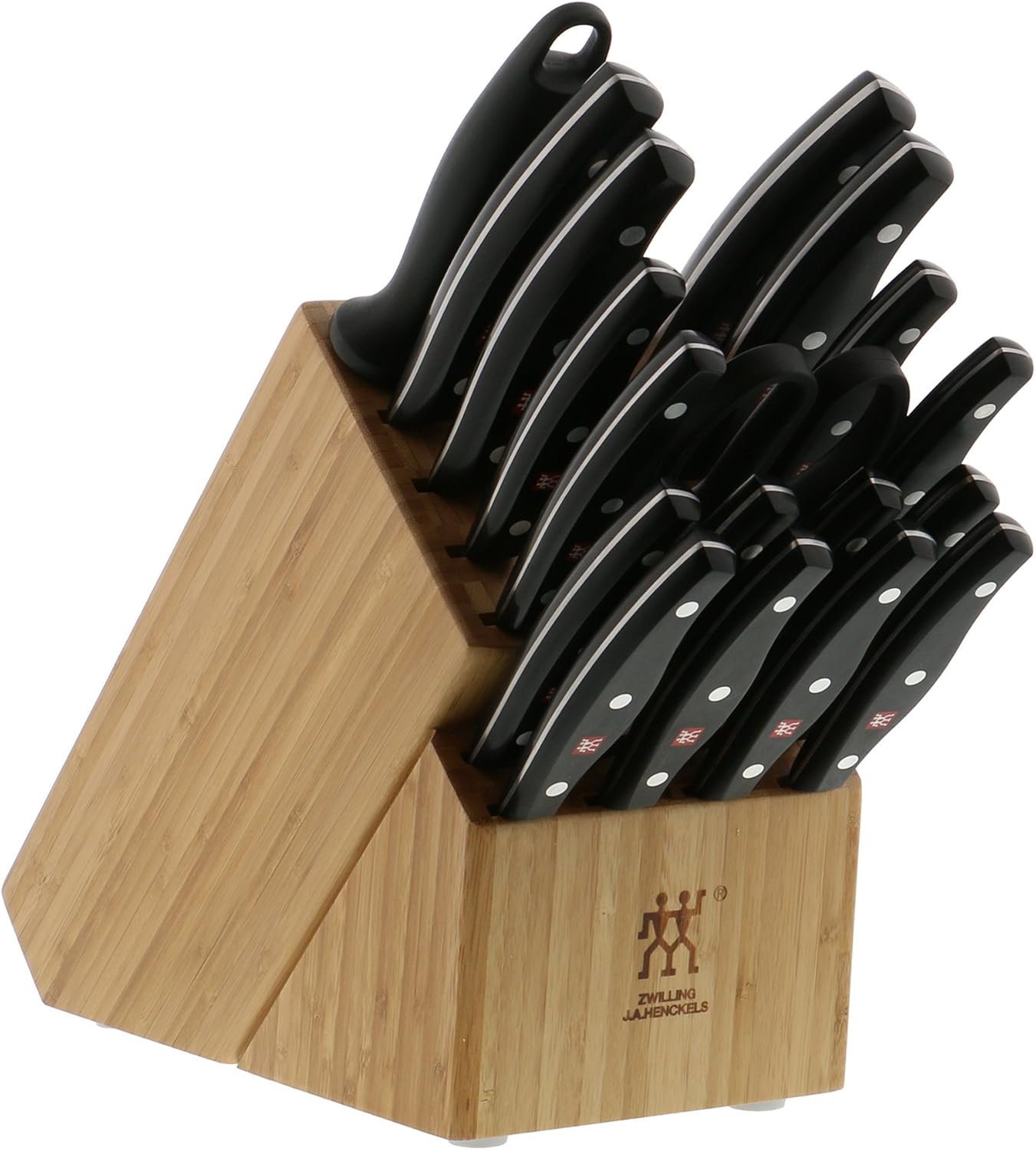 ZWILLING Twin Signature 11-Piece German Knife Set with Block, Razor-Sharp, Made in Company-Owned German Factory with Special Formula Steel perfected for almost 300 Years, Dishwasher Safe