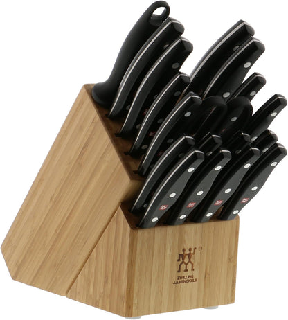 ZWILLING Twin Signature 11-Piece German Knife Set with Block, Razor-Sharp, Made in Company-Owned German Factory with Special Formula Steel perfected for almost 300 Years, Dishwasher Safe