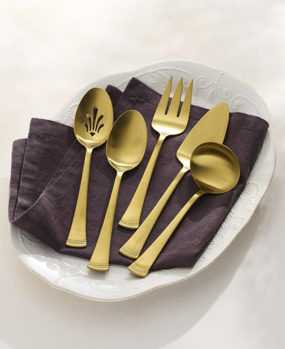 Lenox Silverware Set, Portola 12-Piece Steak Knife Flatware Set, Service For 12, Made Of 18/10 Stainless Steel, Dishwasher Safe, Home And Kitchen Utensils, Knives, Cutlery (Silver, 12 Piece)