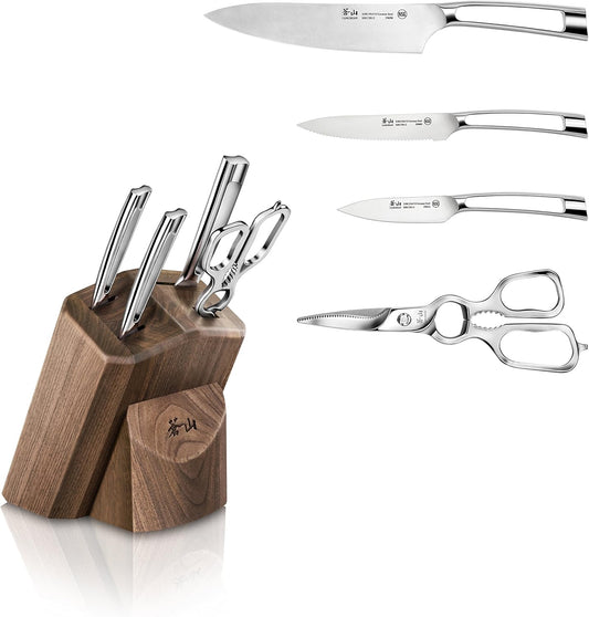 Cangshan N1 Series 59205 6-Piece German Steel Forged Knife Block Set, Oprah's Favorite Things 2017