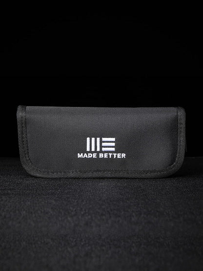 WeKnife Nylon Utility Knife Pouch - Compatible with 2 knives for Carrying Folding Pocket Knives and Accessories - Includes A Polishing Cloth And Stickers WE-01