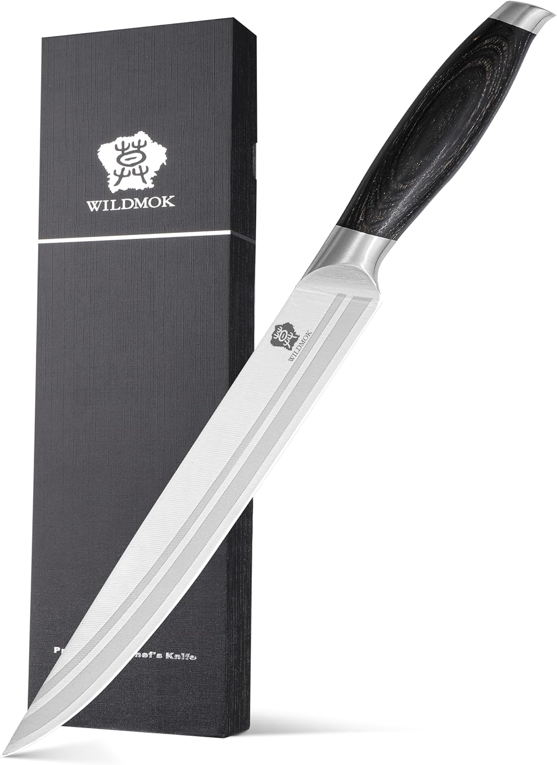 WILDMOK Meat Cleaver Knife 7.8 Inch, Ultra Sharp Chinese Chef's Knives - Kitchen Chopping Knife, German Steel & Ergonomic Handle for Meat Cutting Vegetable Slicing
