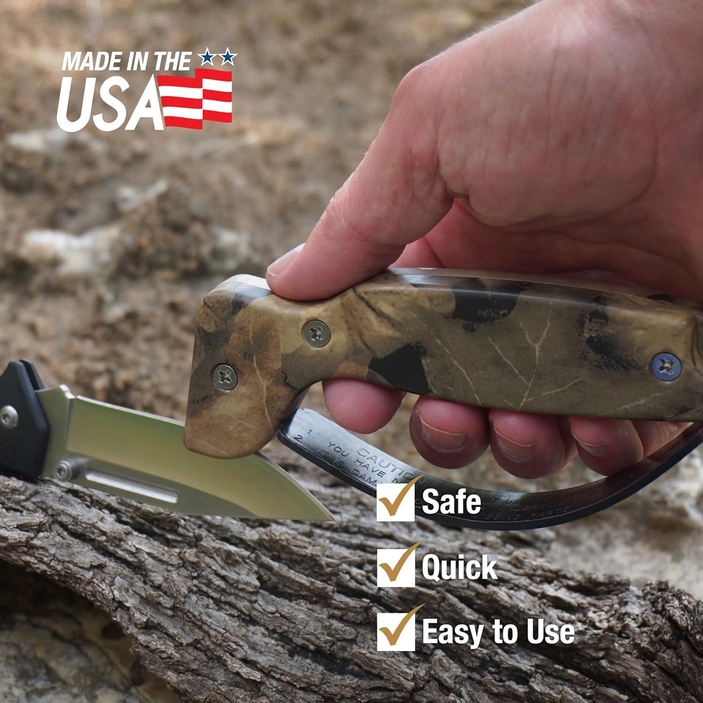 AccuSharp Knife Sharpener, Ergonomic Comfortable Handle, Compact & Easy to Use, Restore and Hone Straight & Serrated Knives, White