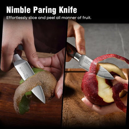 PAUDIN Boning Knife 6 Inch, Super Sharp Fillet Knife, German High Carbon Stainless Steel Deboning Knives, Professional Boning Knives for Meat Poultry Chicken, Pakkawood Handle with Gift Box