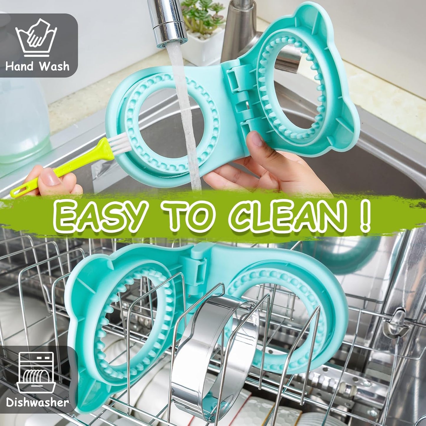 Nifogo Uncrustable Sandwich Cutter Maker, Large Sandwich Cutter and Sealer for Kids Children Boys Girls Lunch Breakfast