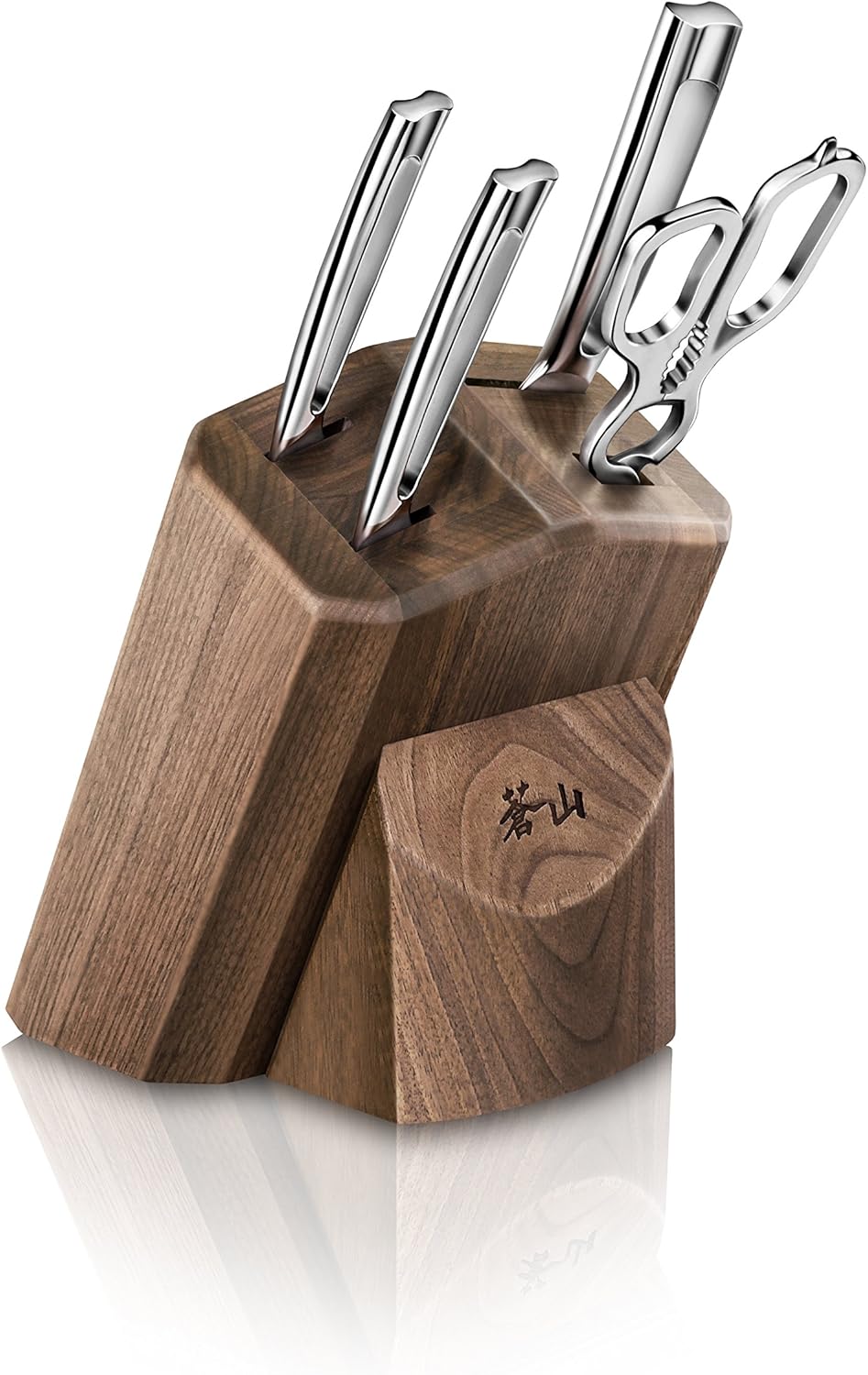 Cangshan N1 Series 6-Piece German Steel Forged Knife Block Set, Walnut Block