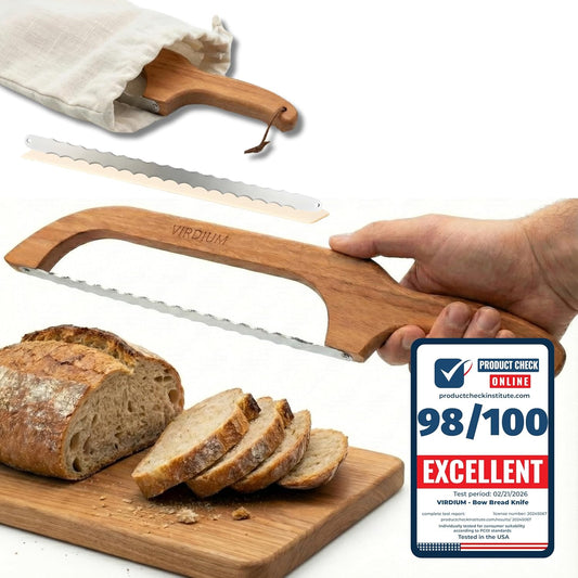 Premium Bread Slicer for Homemade Bread Knife For Homemade Bread Bow 16" Sourdough Knife Starter Kit Bread Dough Tools Slicing Bagel Wooden Sandwich Cutter Handle Saw manual breadly Razor Both Hand