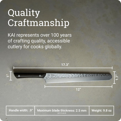 Kai 9" Combination Honing Steel, Smooth and Micro-Ribbed Honing Rod, Built-In Angle Guide, Sure Grip Handle, Japanese Knife Sharpener for Professional and Home Chefs