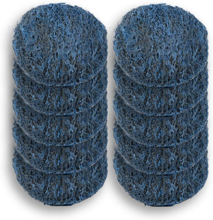 Amazon Basics Steel Wool Soap Pads, Reusable, Cuts Grease and Removes Rust, 10 Count, Pack of 1