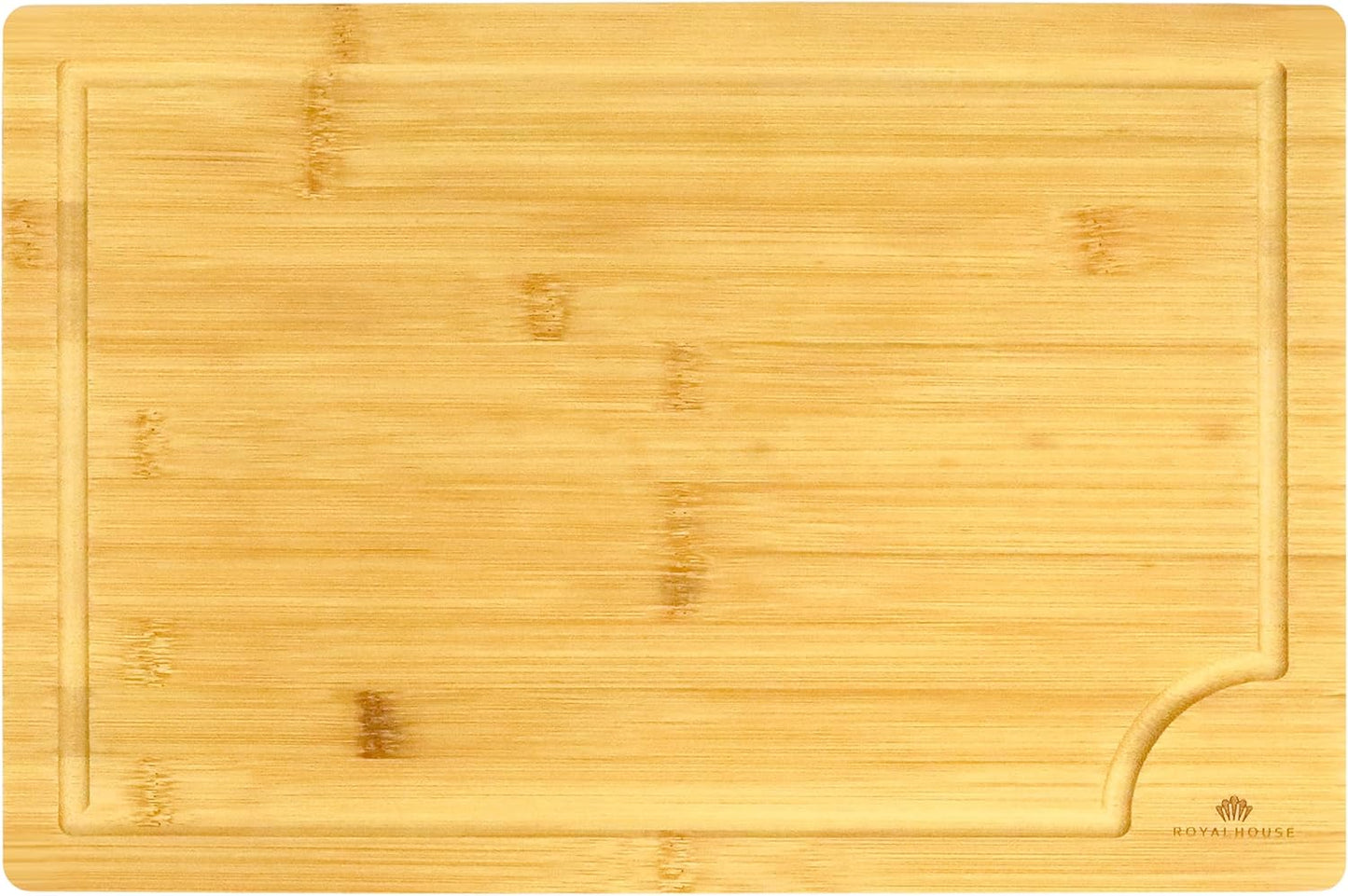 Large Cutting Board, 15x10x0.5 Bamboo Cutting Boards for Kitchen with Juice Groove and Kitchen Chopping Board for Meat Cheese board Heavy Duty Serving Tray,