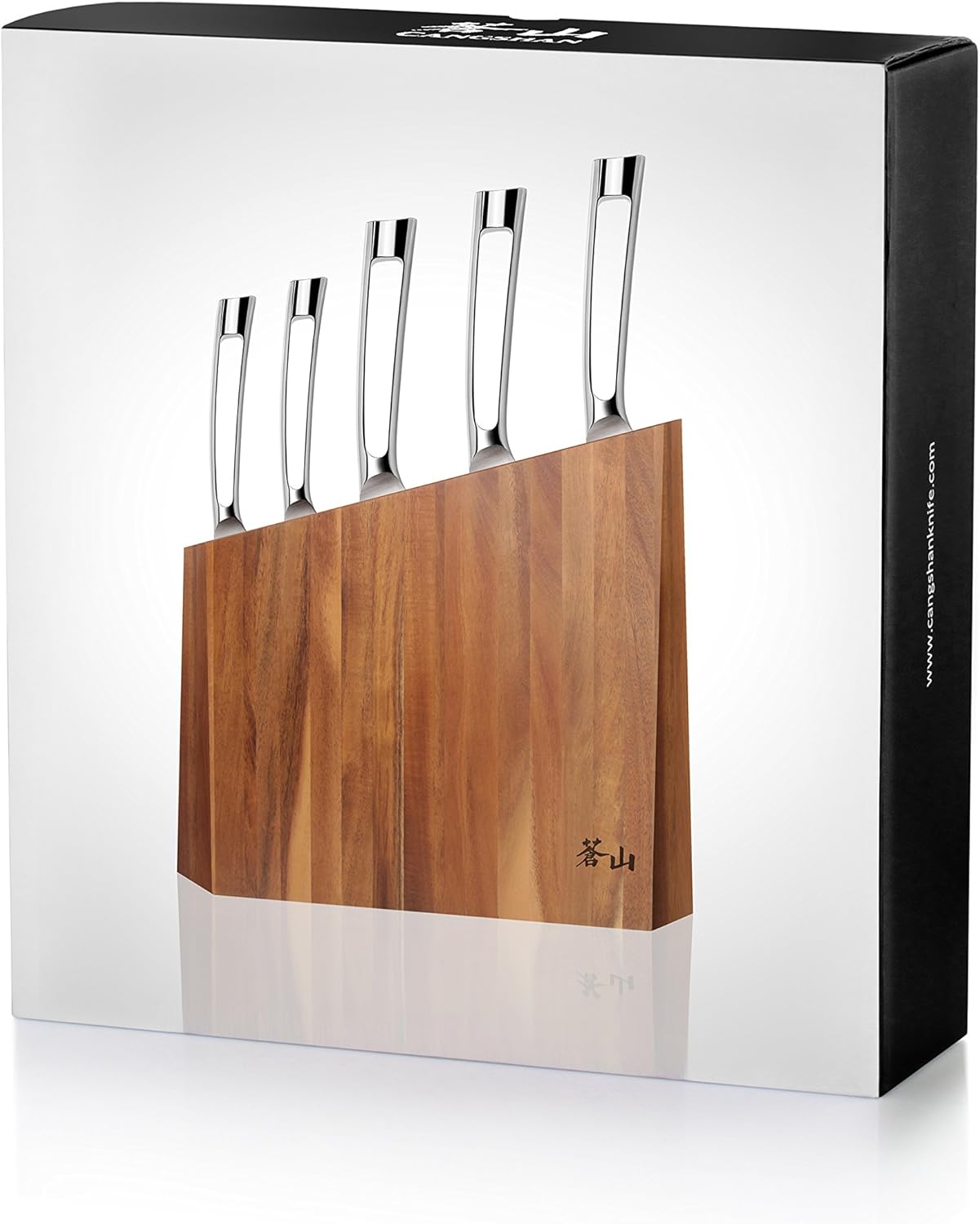 Cangshan N1 Series 6-Piece German Steel Forged Knife Block Set, Walnut Block