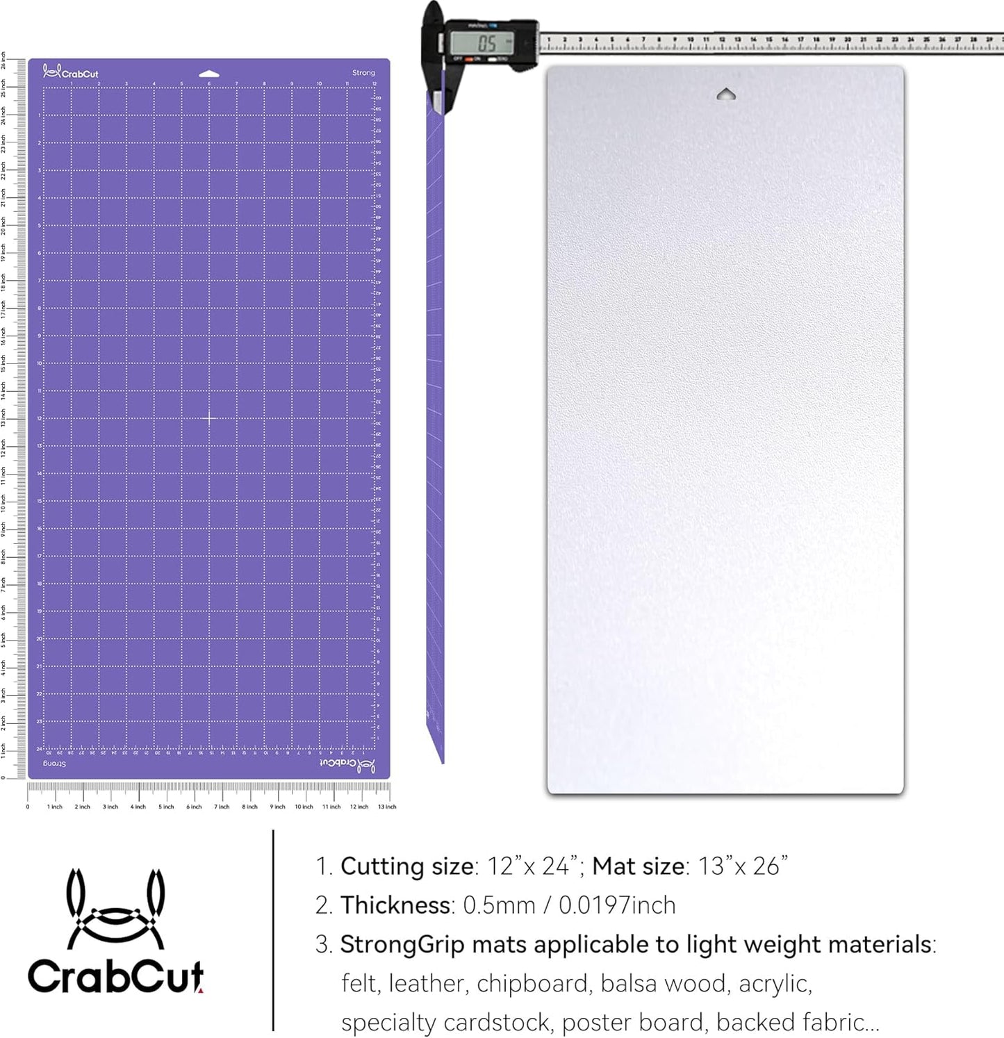 Cutting Mats for Cricut Maker 4/Explore 4/Maker 3/Explore 3/Explore Air 2 12x12 Inch 3Pack Pink FabricGrip Durable Long Lasting Ultra Strong Stickness Replacement Cut Mat for Cricut/Siser Juliet Romeo