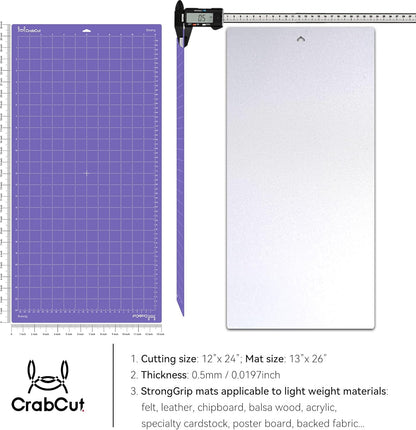 Cutting Mats for Cricut Maker 4/Explore 4/Maker 3/Explore 3/Explore Air 2 12x12 Inch 3Pack Pink FabricGrip Durable Long Lasting Ultra Strong Stickness Replacement Cut Mat for Cricut/Siser Juliet Romeo