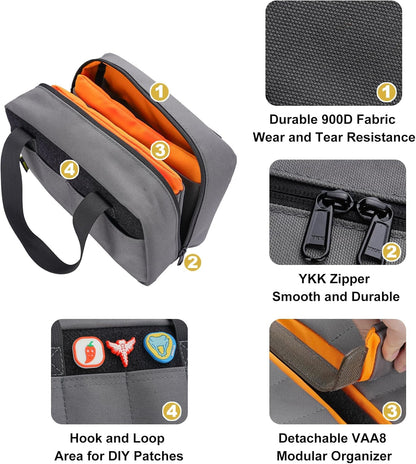 VIPERADE VE40 Knife Display Case with 40 Slots, Folding Knives Storage Holder, Knife Collection Carrier Bag for Folding Knives Flashlights Multitools