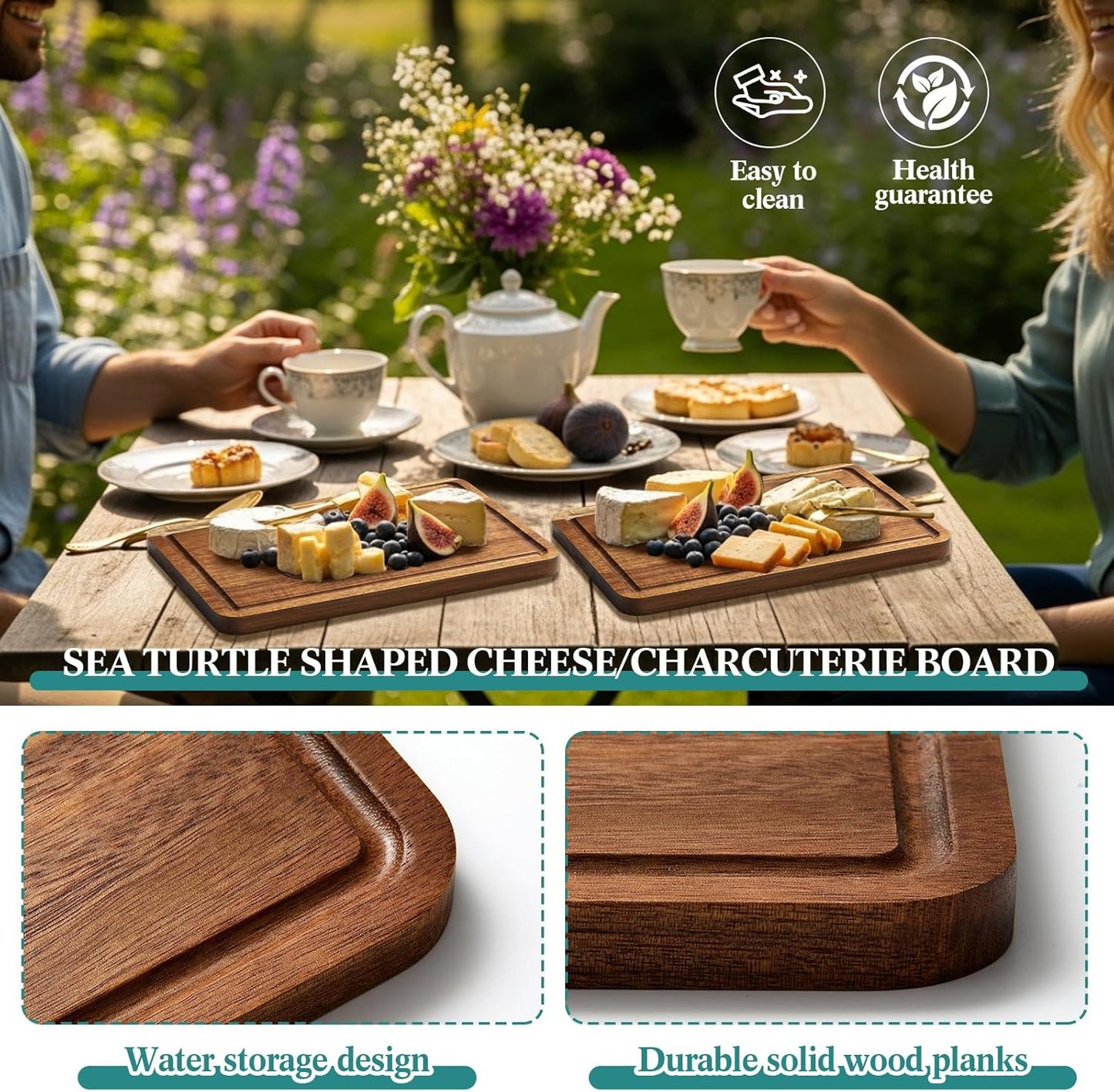 Ziliny Dog Paw Charcuterie Board Gift Set with Knives, Paw Print Cutting Cheese Board Dog Lovers Gifts for Women Acacia Wooden Puppy Platter for Christmas Housewarming Pet Lover Kitchen