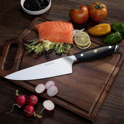 DiiHAUZZ Brisket Knife, 12 Inch Carving Knife for Meat, Razor Sharp High Carbon Steel, Full Tang Ergonomic Pakkawood Handle Slicing Knives for Roast Beef, BBQ, Turkey, Grilling Gift for Men