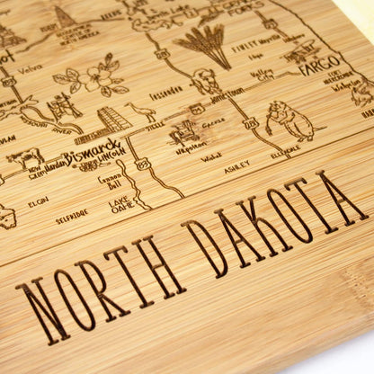 Totally Bamboo A Slice of Life New Jersey State Serving and Cutting Board, 11" x 8.75" - Colors B