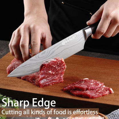 Utility Knife, 5 Inch Chef Knife, Ultra Sharp Kitchen Knife with High Carbon Stainless Steel Blade, Multipurpose Kitchen Knife with Ergonomic Pakkawood Handle and Gift Box