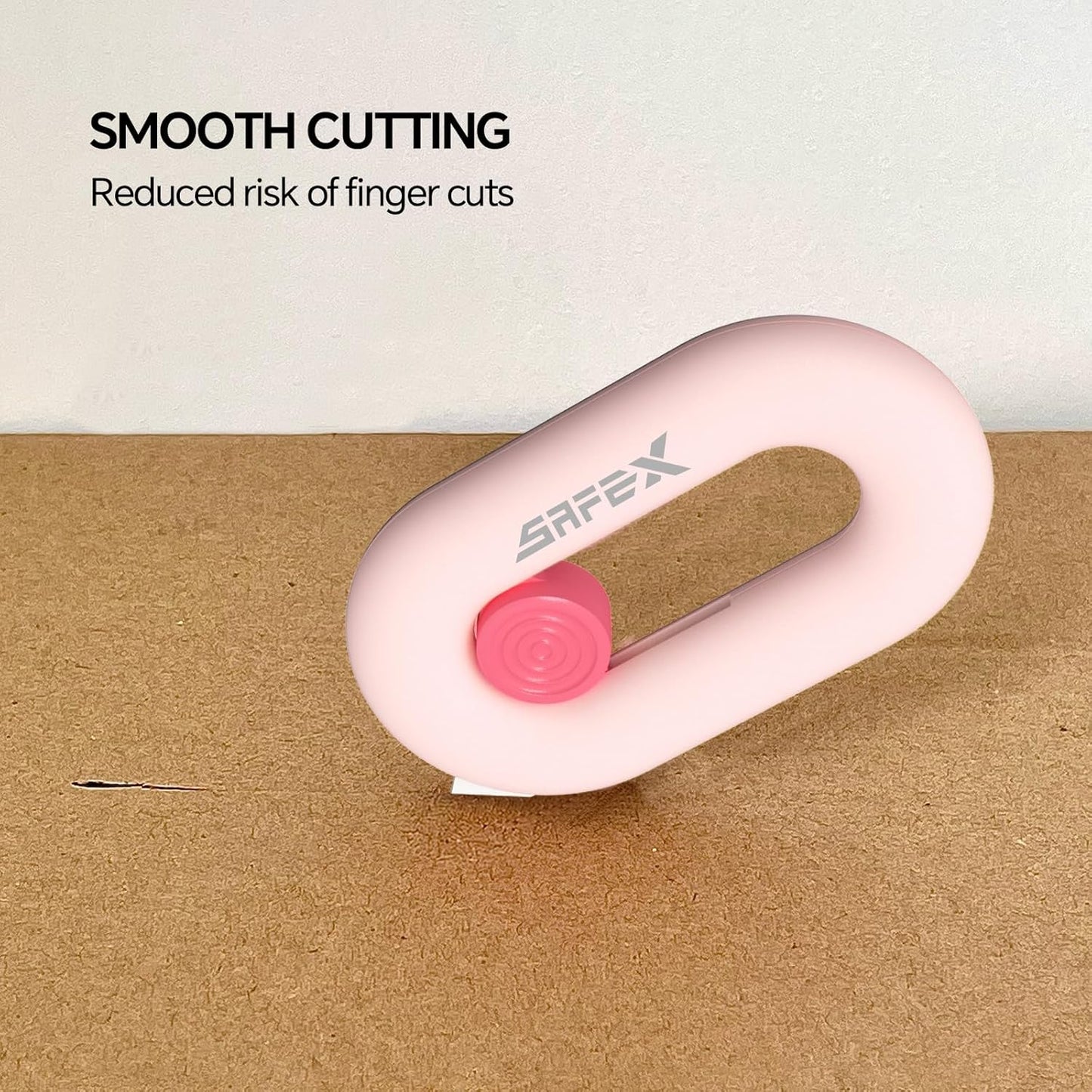 Box Cutter Retractable, Box Opener, Ceramic Box Cutter, Built-In Magnetic, Mini Box Cutter, Safety Box Cutter, Cute Box Cutter, Small Box Cutter For Women, Package Opener, Box Opener Tool (PINK)