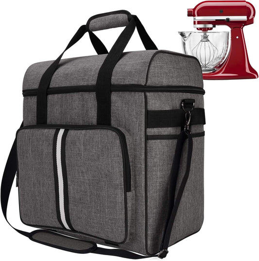 BAGLHER Coffee Maker Travel Bag Compatible with Keurig K-Slim, Keurig K-Supreme or Other Accessories, Portable Coffee Maker Case with Shoulder Strap for Travel, Grey