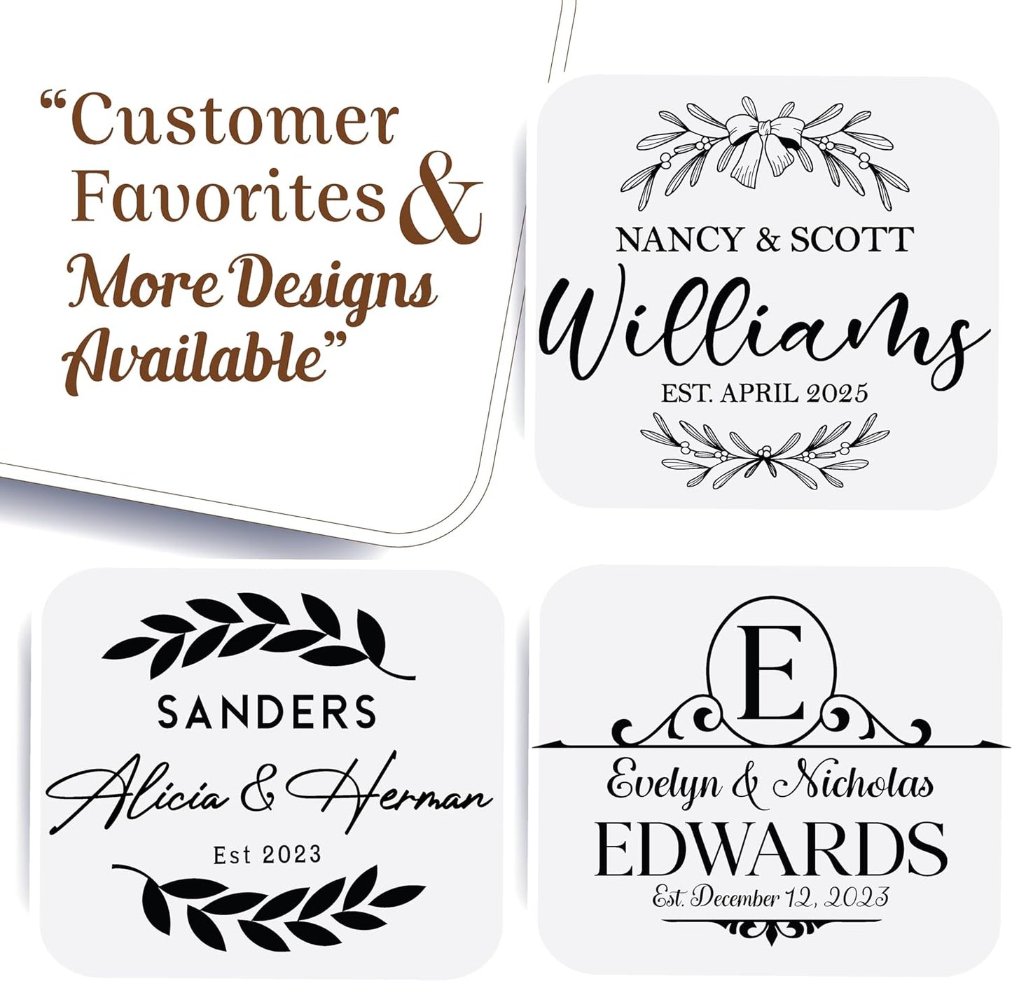 Tayfus Personalized Cutting Board, Custom Engraved Wood Charcuterie Board - Unique Gift Idea for Wedding, Engagement, Bridal Shower, Anniversary & Housewarming - For Couples, Parents & Family
