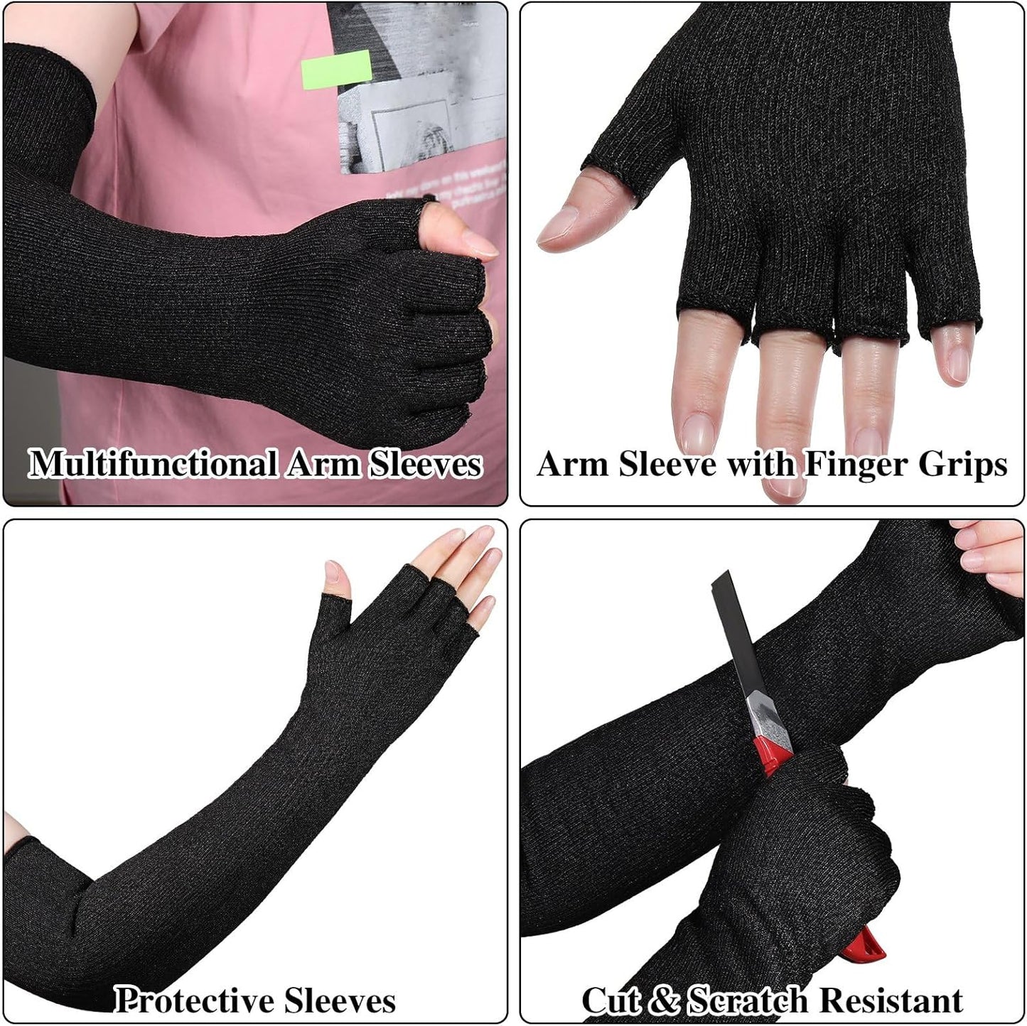 Sintege Anti Cut Protective Sleeves Arm Sleeves Safety Cut Resistant Gloves