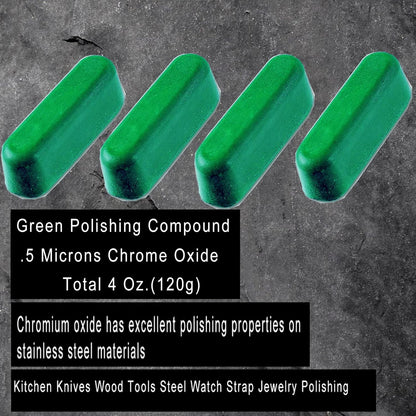 Polishing Buffing Compound Kit, Jeweler’s Rouge for Metal, Copper,Stainless Steel, Aluminum, Jewelry, Knife Strop & Buffing Wheel Polishing