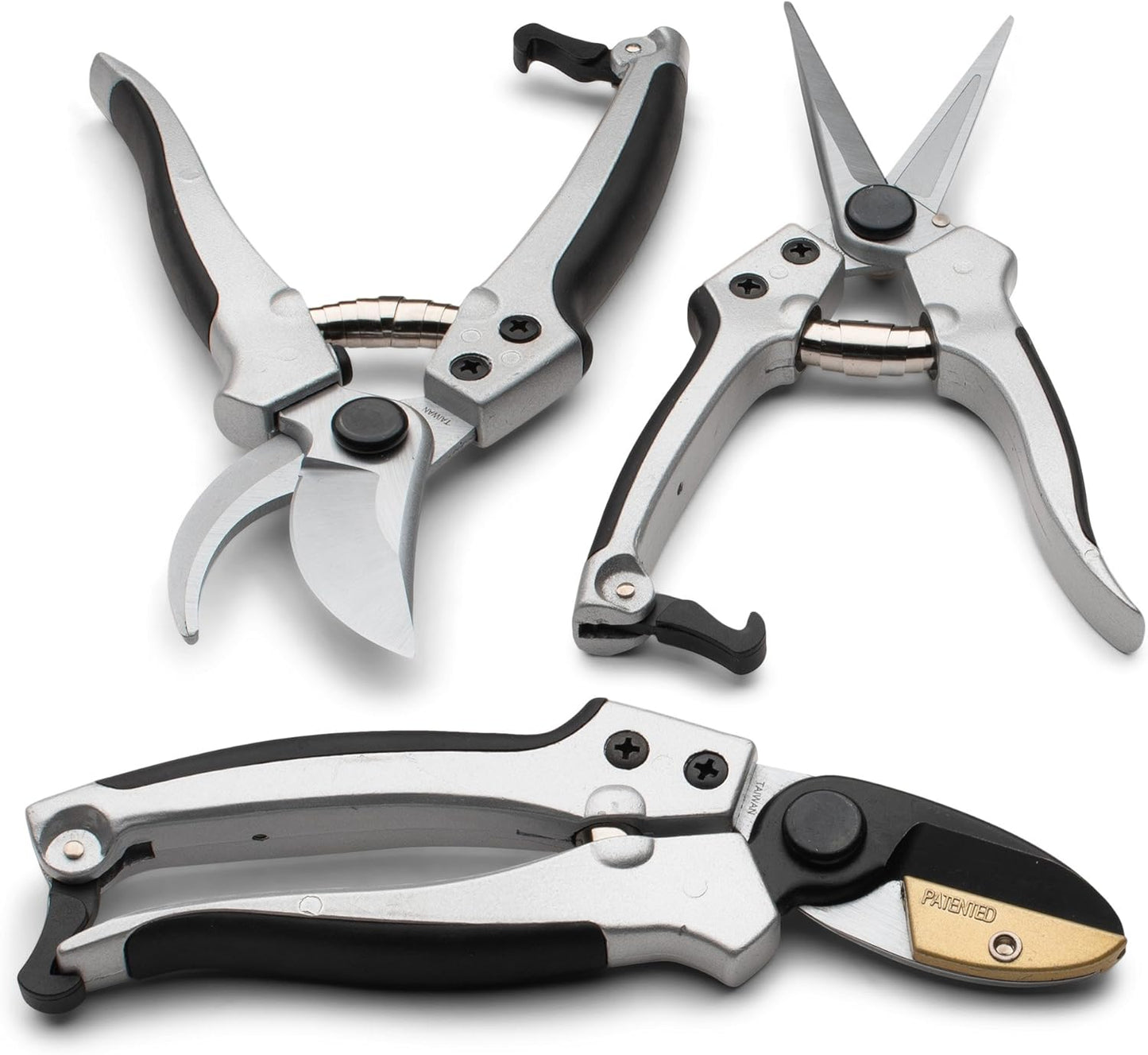 Pruning Shears - Garden Scissors Florist Snips - 2.5” Blades - Flower Scissors for Cutting Fresh Flowers, Trimming, or Harvesting Herbs or Fruit - Pruners for Gardening Tools by Kings County Tools